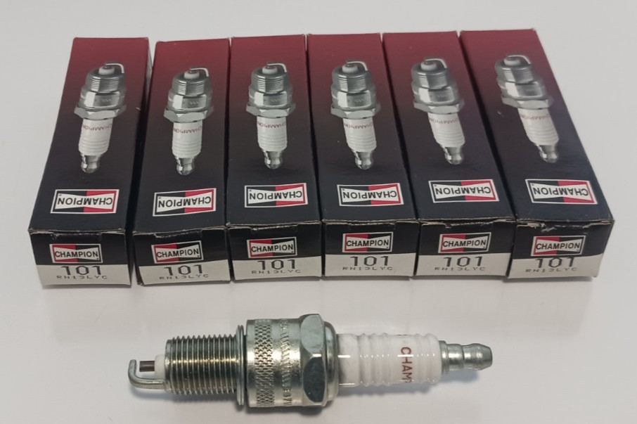6X GENUINE CHAMPION COPPER PLUS SPARK PLUGS RN13LYC NOS 101 JEEP FREE SHIPPING