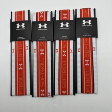 Set of 4 Women's Under Armour Softball Headbands White/Orange OSFM Set of 4