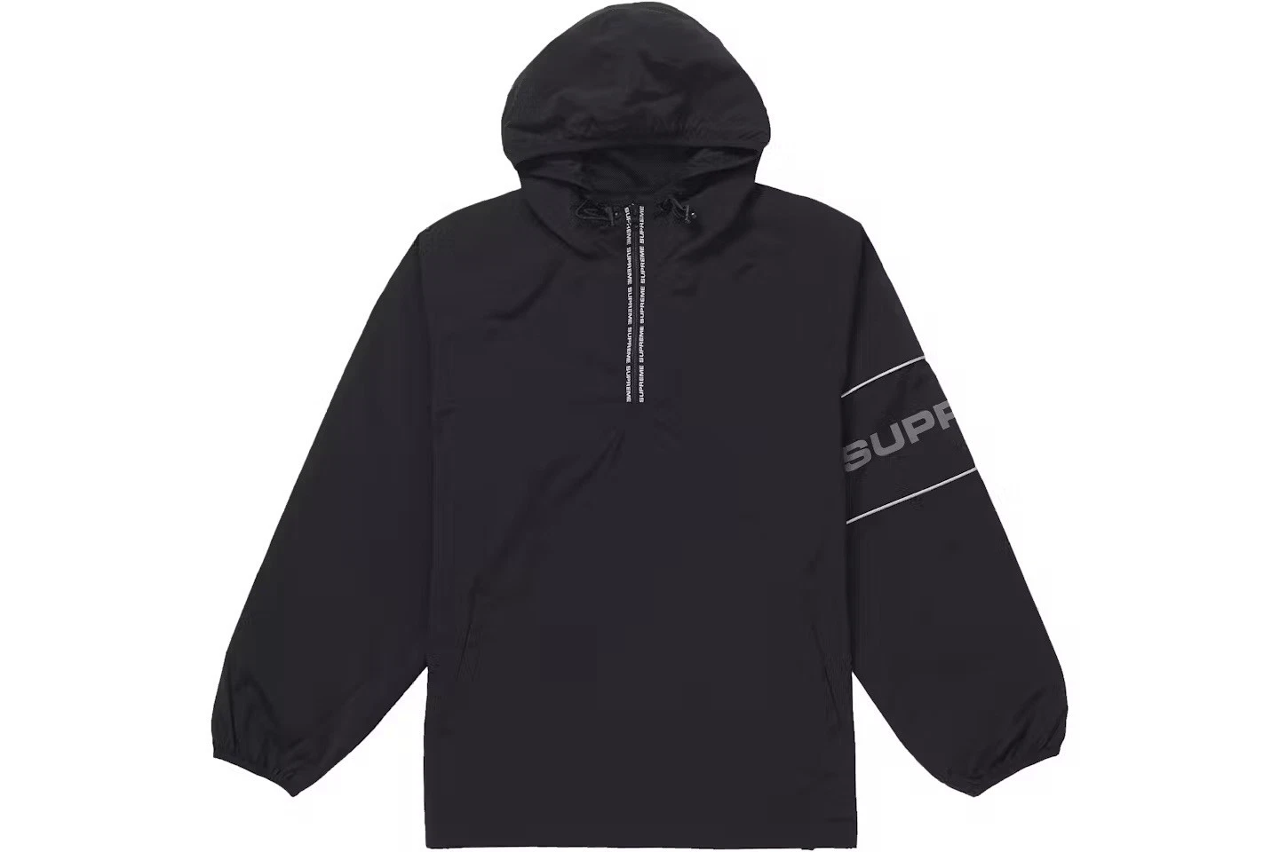 Veste pull à capuche homme Supreme nylon ripstop S noir printemps/été 2019