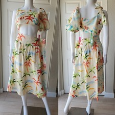 Farm Rio Copacabana Cutout Midi Dress Size Large NWT