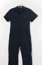 Vtg 90's DICKIES Workwear  Straight Woven Overalls Mens Made in Mexico XL/42"