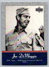 2001 UD Pinstripe Exclusives  Joe DiMaggio JD28