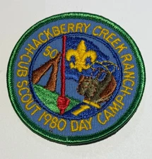 1980 Hackberry Creek Ranch Day Camp    Boy Scout Patch MX1