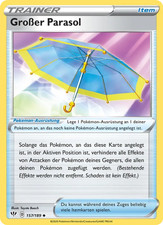 Großer Parasol / Pokémon Karte / Deutsch / Flammende Finsternis / Nonholo