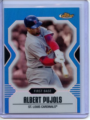 2007 Topps Finest BLUE REFRACTOR #74 Albert Pujols - St Louis Cardinals #29/399