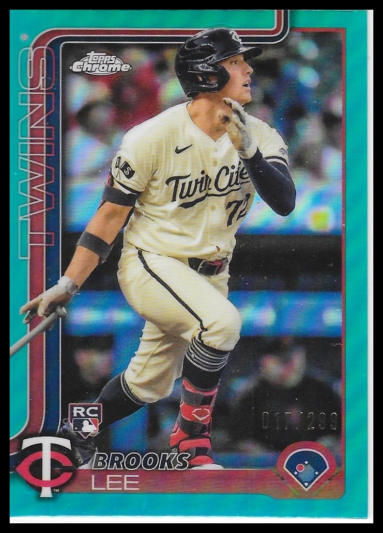 2025 Topps Chrome #234 Brooks Lee Teal Refractors #/299
