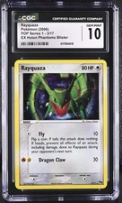 2006 POKEMON POP SERIES 1 RAYQUAZA HOLO 3/17 CGC 10 LOW POP GRAIL NON-PSA