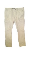 U.S. Polo Assn. Mens Cargo Pants W34 L30 Khaki Cotton/Spandex Blend