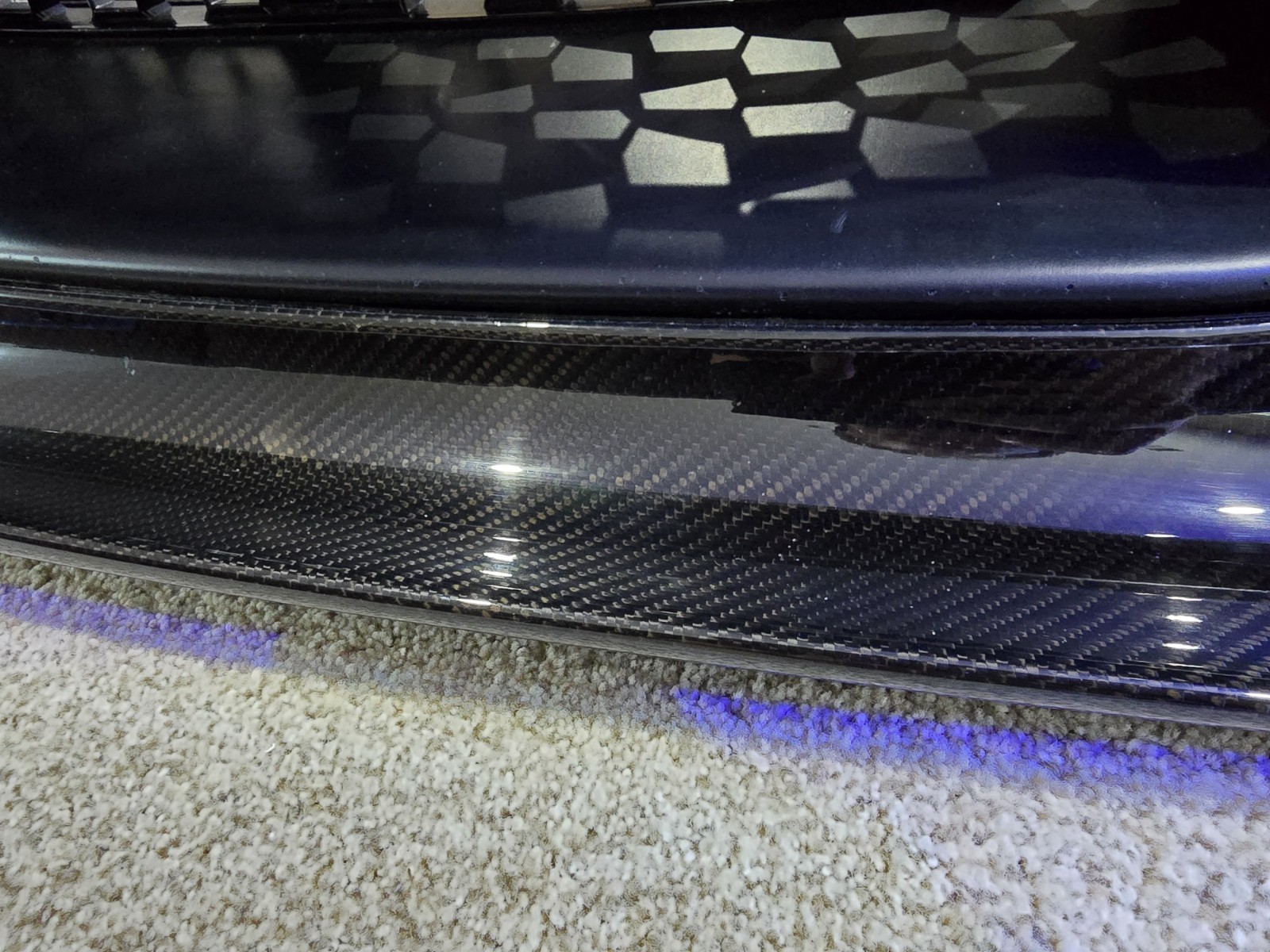 2015 Lamborghini Huracan Front Bumper With Grills And Carbon Fiber Lip