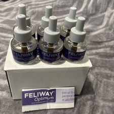 Box of 6 FELIWAY Optimum, Enhanced Calming Pheromone 30-day Refill EXP 05/26