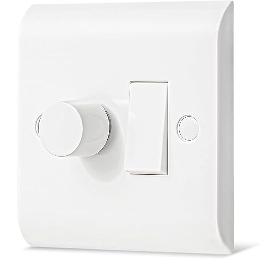 LED Dimmer and Rocker Wall Light Switch Combo 2 Way Switch Halogen Bulbs Lights