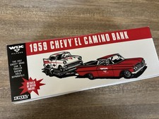 WIX FILTERS 1959 CHEVY EL CAMINO RED DIE CAST BANK ERTL COLLECTIBLE NEW NIB 1:25