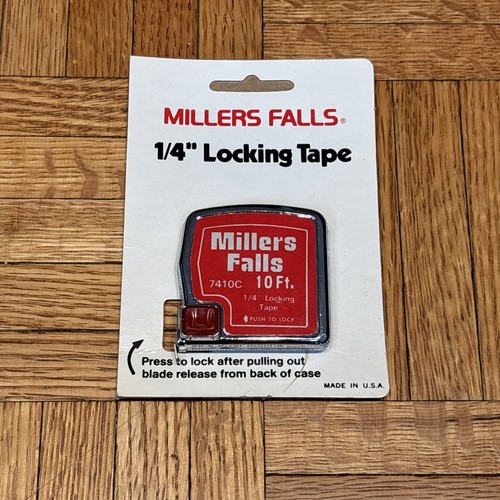 Vintage Millers Falls 7410C 10' x 1/4" Verschluss-Maßband Made in USA - NEU