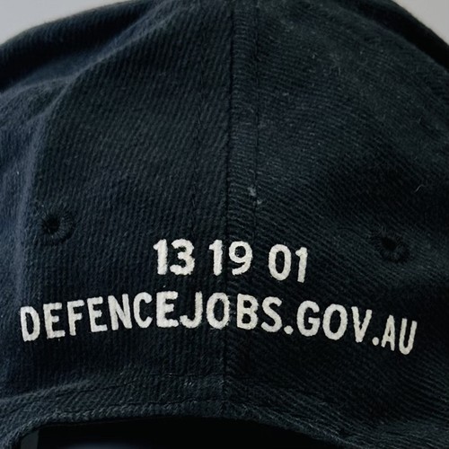 NAVY ARMY AIR FORCE Australian Defence Jobs Promo Cap Hat Mens Black White Adj - Picture 4 of 11