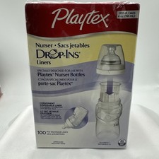 Playtex Baby Nurser Drop-in Liners 4oz Bottles NEW Sealed Pack of 100 1 of 2 