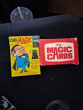 2 Vintage Magic Card Sets TV Magic Cards Card Magic by Ed-U-Card in Boxes