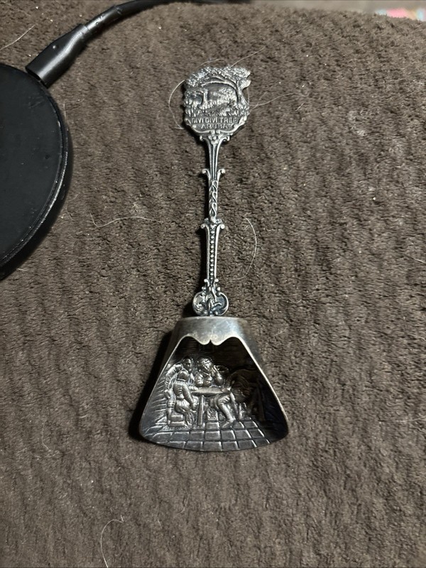 Holland Dutch Collectors Spoon/Serving Scoop HH90 Silver Aruba Divi Divi Tree