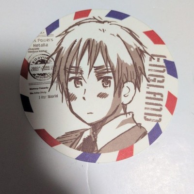 Hetalia Axis Powers Orig. Anime Expo/Atmo Fair Coaster UK, Air Mail Style, UK