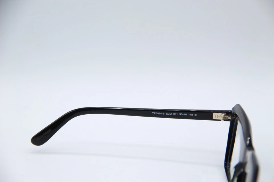 NEW TOM FORD TF 5894-B ECO 001 BLACK GOLD AUTHENTIC FRAMES EYEGLASSES 56-16 - Image 3 of 4