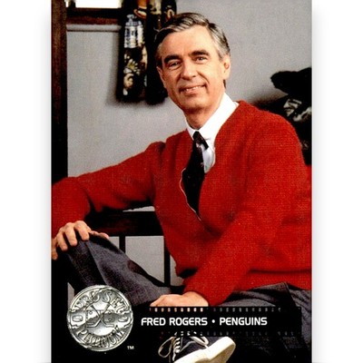 1991-92 PRO SET PLATINUM #297 CELEBRITY CAPTAIN FRED ROGERS EX/MT