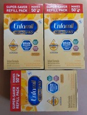 3 Boxes Enfamil NeuroPro Infant Formula Powder 31.4 Oz Exp 10/01/2026