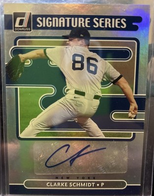 2021 Panini Donruss - Signature Series Clarke Schmidt #SS-CS (AU, RC)