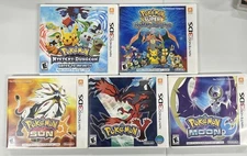 NO Games - Pokemon 3DS Lot Case & Manual Only Sun Moon Y Mystery Dungeon