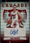 2023-24 Panini Phoenix Cole Swider Crusade Silver Prizm Auto #CS-CSM