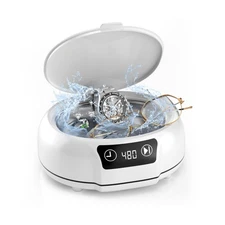 KUNPHY Jewelry Cleaner, 700ml(24.5 Oz) 48KHz Ultrasonic Jewelry Cleaner with ...