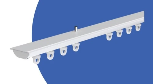 Camper Caravan Curtain Track Discrete White Metal Hidden Top Fix ~ 29+ Sizes