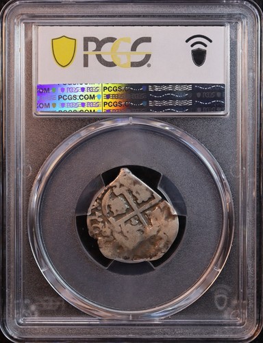 1695-P Bolivien Silber Cob One Real - PCGS SS20 - "Herzförmig!" Kolonial Spanien! - Bild 3 von 8