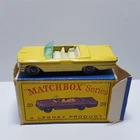 Vintage Lesney Matchbox #39 Yellow PONTIAC CONVERTIBLE w/ GPWs Original Box READ