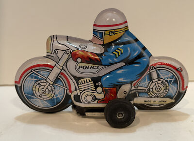 その他 Vintage Tin Toy Police Motorcycle s-l400.jpg