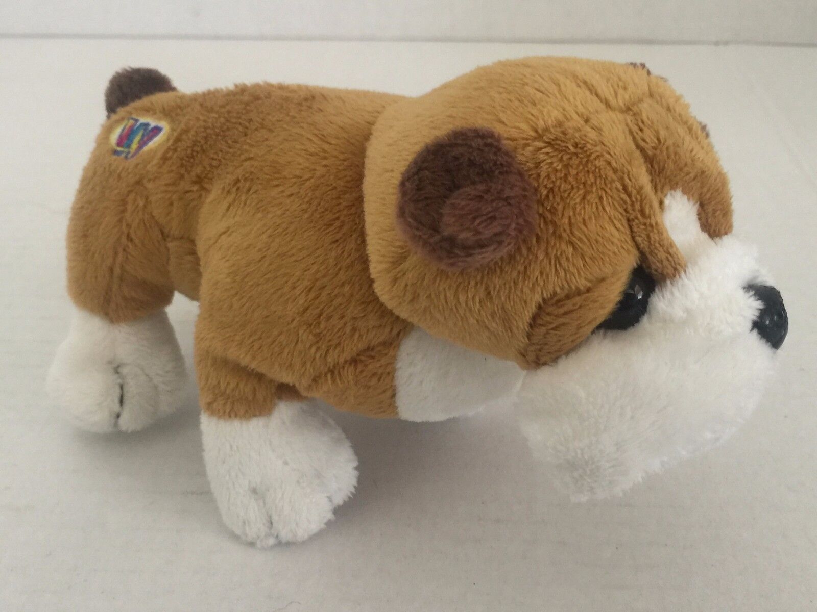 Ganz Lil' Kinz Bull Dog Small Plush Stuffed Animal 5" Tall 6.5" Long