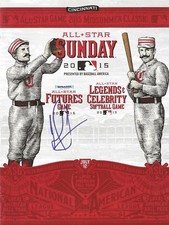 Frankie Montas Signed 2015 Futures Game Program Autographed Photo Oakland A's 