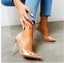 thumbnail 3 - New Women's Clear PVC Transparent Pumps High Heels Point Toes Womens Party Shoes