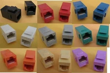 CAT6 RJ45 Ethernet Keystone Network Connector Jack Coupler Wall Plate Extender