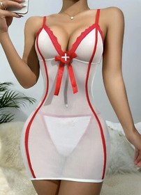 Sexy Lingerie Nurse Costume Dress Party Seductive Roleplay Hot Porn Star Outfit