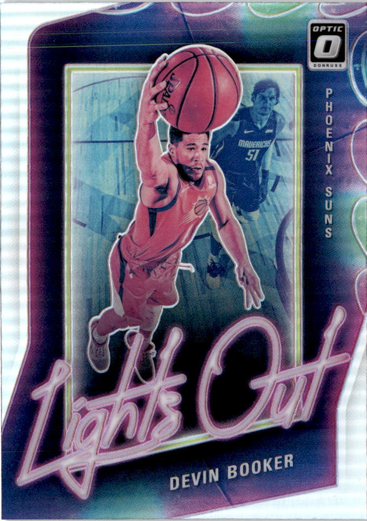 2020-21 Donruss Optic #5 Devin Booker Lights Out Holo Phoenix Suns