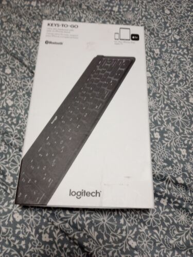 Keys-to-Go Logitech; Bluetooth; Ultra Slim Keyboard With Add-on iPhone Stand - Picture 1 of 5