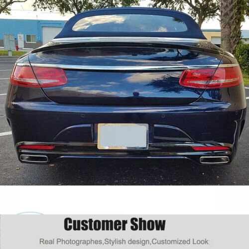Carbon Fiber Rear Trunk Spoiler Wing for Benz S550 S63 S65 Convertible 16-18 - Picture 2 of 12