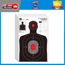 Silhouette Paper Target for the Range, 23X35 Inch Target Paper for Indoor, Out
