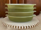 Vintage Pyrex Avocado #700 10 OZ "Pixie" Individual Casserole Dish (Set of 4)