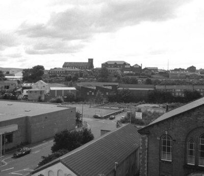 Foto - Blick Richtung Barons Lagerhaus Rochdale um 1996