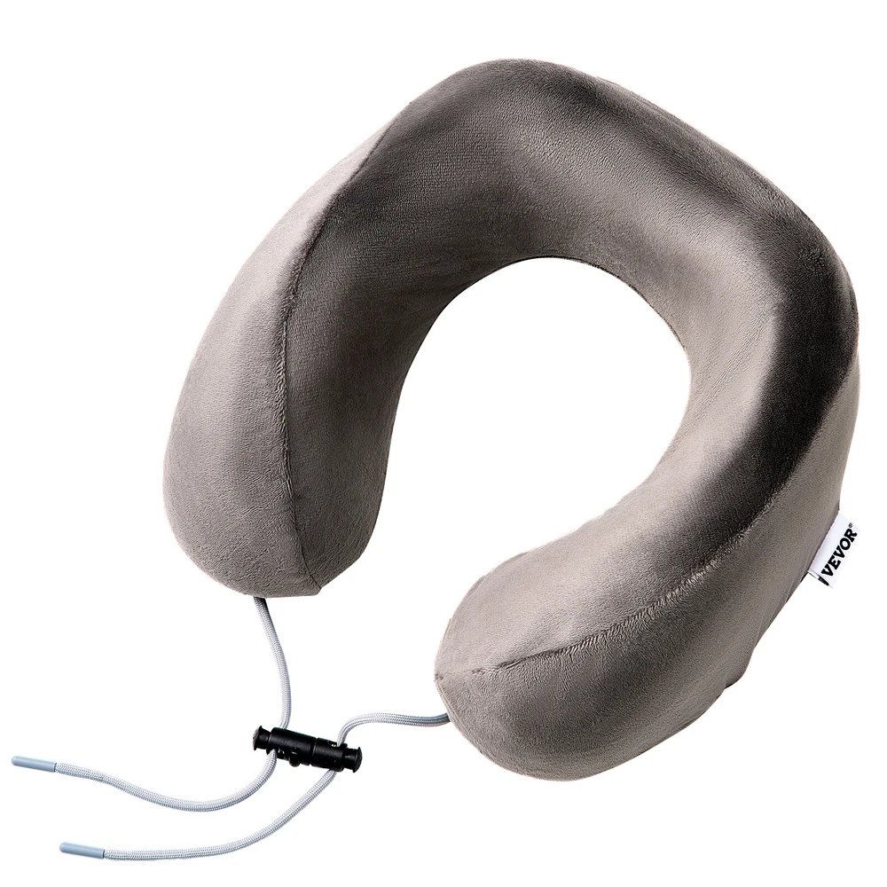 Upgraded Memory Foam U-Shaped Travel Neck Pillow in Dark Gray Upgraded Memory Foam U-Shaped Travel Neck Pillow in Dark Gray