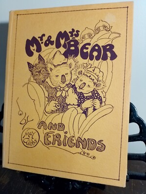 Mr & Mrs Bear & Friends May Gibbs Vintage HC Book Angus Robertson Collectable 