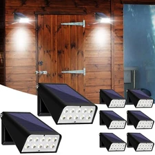 Solar Lights Outdoor with Lights Reflector&2 Lighting Modes, Solar Security S...