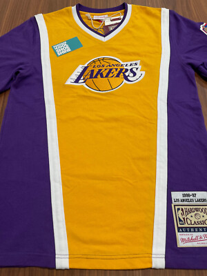 MITCHELL & NESS HWC LA LAKERS 1996-97 SHOOTING SHIRT KOBE SLAM DUNK CONTEST 40 M
