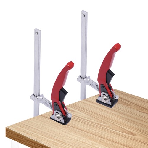 2PCS Saw Guide Rail Ratchet Clamp Track Saw Clamping Force Max 485lbs 