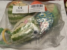 Jollybaby Multifunctional Baby Rattle Alligator 23" Plush Stuffed Animal NWT